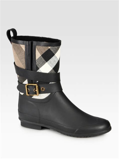 burberry tall rain boots